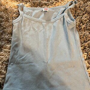 Basic For Your Comfort Wears Light Blue Tank Top Girls Size Medium